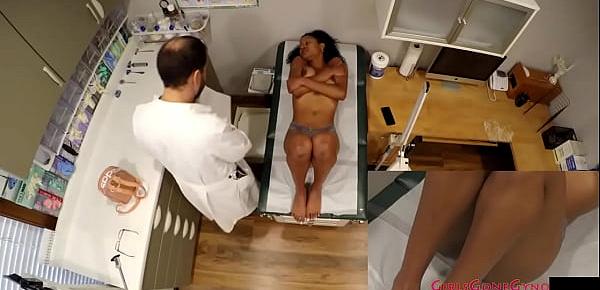  Ebony Student Hottie Nikki Star&039;s Gyno Exam Caught On Spy Cam By Doctor Tampa & Nurse Lilly Lyle @ GirlsGoneGyno.com! - Tampa University Physical